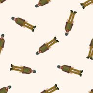 boy man cartoon seamless pattern background N41