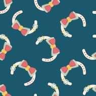 Pet dog chains flat icon eps10 seamless pattern background