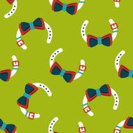 Pet dog chains flat icon eps10 seamless pattern background N2