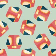 Pet Clothes flat icon eps10 seamless pattern background