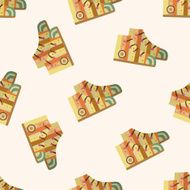 shoe style cartoon seamless pattern background N10