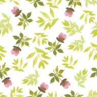 Watercolor flower pattern N60