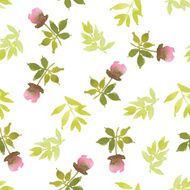 Watercolor flower pattern N61