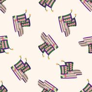 shoe style cartoon seamless pattern background N13