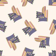 shoe style cartoon seamless pattern background N14