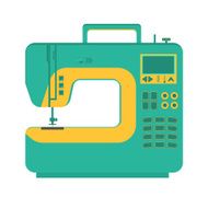 object sewing machine Flat design