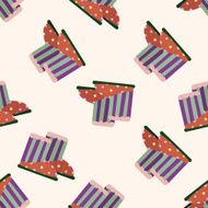 shoe style cartoon seamless pattern background N17