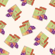 shoe style cartoon seamless pattern background N18