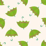 Umbrella theme emets cartoon seamless pattern background