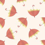 Umbrella theme emets cartoon seamless pattern background N4