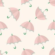 Umbrella theme emets cartoon seamless pattern background N6