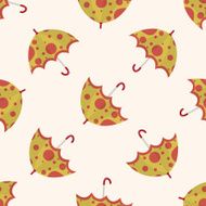 Umbrella theme emets cartoon seamless pattern background N7