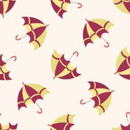 Umbrella theme emets cartoon seamless pattern background N8