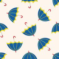 Umbrella theme emets cartoon seamless pattern background N10