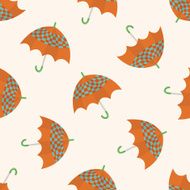 Umbrella theme emets cartoon seamless pattern background N12