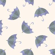 Umbrella theme emets cartoon seamless pattern background N13