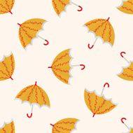 Umbrella theme emets cartoon seamless pattern background N14