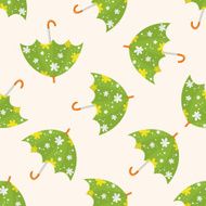 Umbrella theme emets cartoon seamless pattern background N15