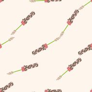 mascara cartoon seamless pattern background