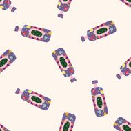perfume cartoon seamless pattern background