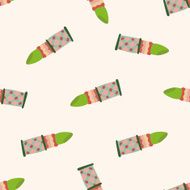 lipstick cartoon seamless pattern background