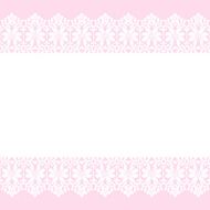 card with lace border