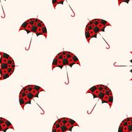 Umbrella cartoon seamless pattern background N16