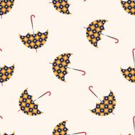 Umbrella cartoon seamless pattern background N17