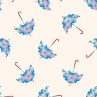 Umbrella cartoon seamless pattern background N22