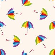 Umbrella cartoon seamless pattern background N25