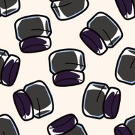 eye liner and eyeshadow cartoon seamless pattern background N5