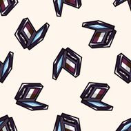 cosmetics cartoon seamless pattern background N2