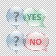 Glass Transparency Speech Bubble Vector Illustration