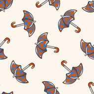 Umbrella cartoon seamless pattern background N27