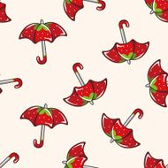 Umbrella cartoon seamless pattern background N29