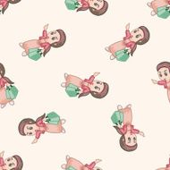 shopper theme emets cartoon seamless pattern background N2