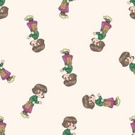shopper theme emets cartoon seamless pattern background N3