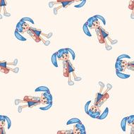 shopper theme emets cartoon seamless pattern background N8