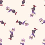 shopper theme emets cartoon seamless pattern background N9