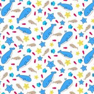 undersea seamless pattern