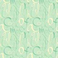 Seamless pattern with hand drawn letters N2
