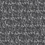 Seamless pattern with hand drawn letters N3