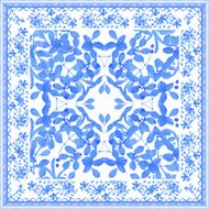 Abstract seamless tradition watercolor pattern N4