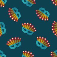 party mask flat icon eps10 seamless pattern background N3