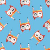 baby hat flat icon eps10 seamless pattern background