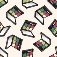 cosmetics cartoon seamless pattern background N4