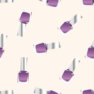 nail polish cartoon seamless pattern background N2