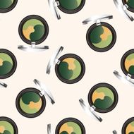 cosmetics cartoon seamless pattern background N5