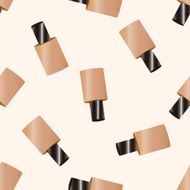 cosmetics foundation cartoon seamless pattern background