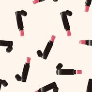 lipstick cartoon seamless pattern background N4